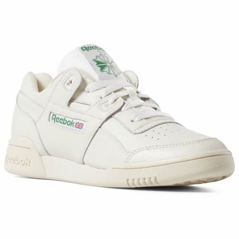 Tenisi Reebok Workout Lo Plus Dama Albi/Verzi Romania YF7132ZP